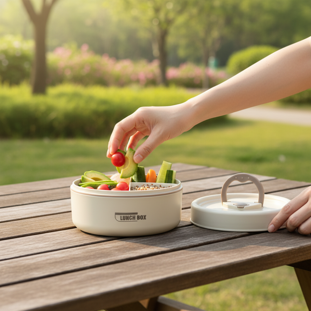 Insulated Stainless Steel Lunch Box – Leakproof Food Container