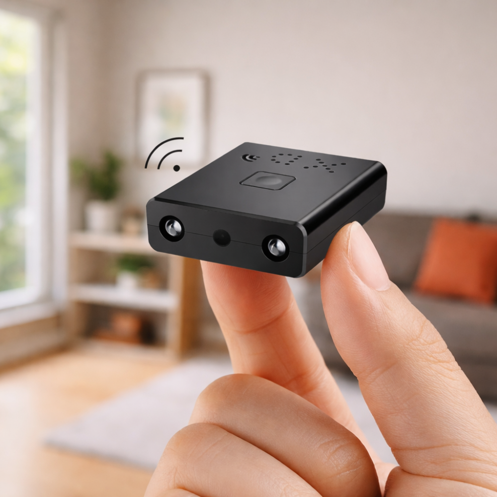 Mini WiFi Security Camera – 4K DIY 120° Wide Angle Motion Alert