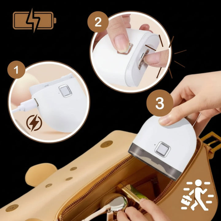 Electric Nail Clipper – Rechargeable Trimmer with LED Light