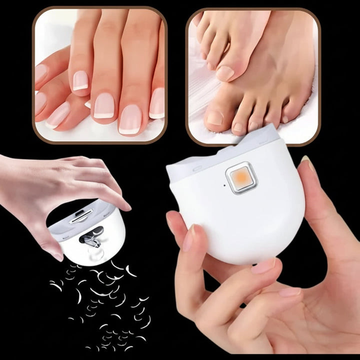 Electric Nail Clipper – Rechargeable Trimmer with LED Light