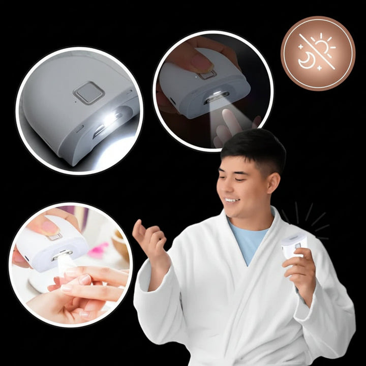 Electric Nail Clipper – Rechargeable Trimmer with LED Light