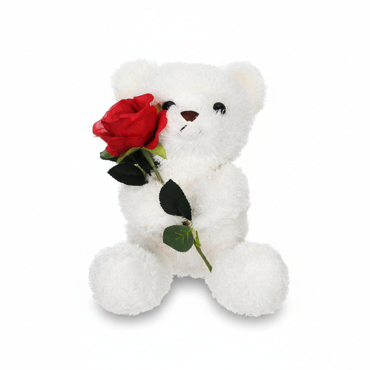 Plush Rose Teddy Bear – Romantic Valentine's Gift