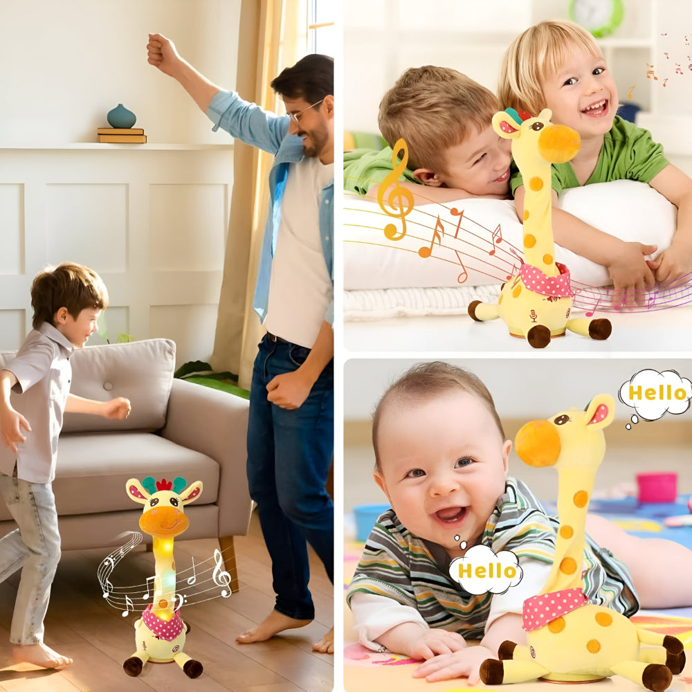 Interactive Singing Giraffe Plush Toy – 60 Nursery Rhymes