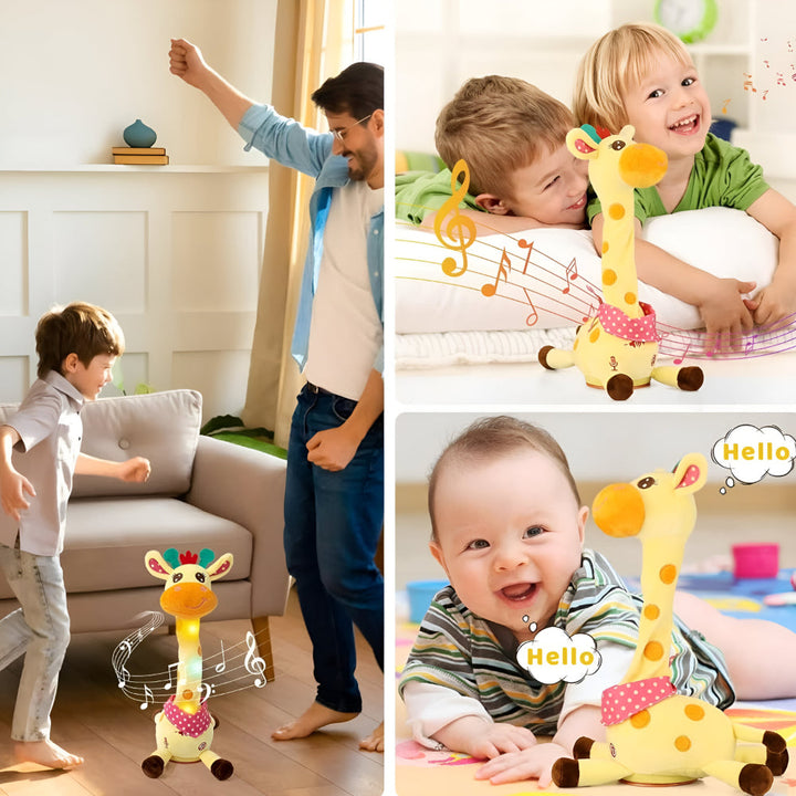 Interactive Singing Giraffe Plush Toy – 60 Nursery Rhymes