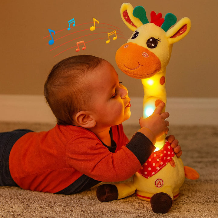 Interactive Singing Giraffe Plush Toy – 60 Nursery Rhymes