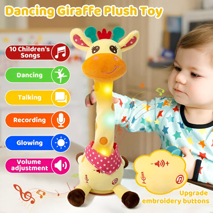 Interactive Singing Giraffe Plush Toy – 60 Nursery Rhymes