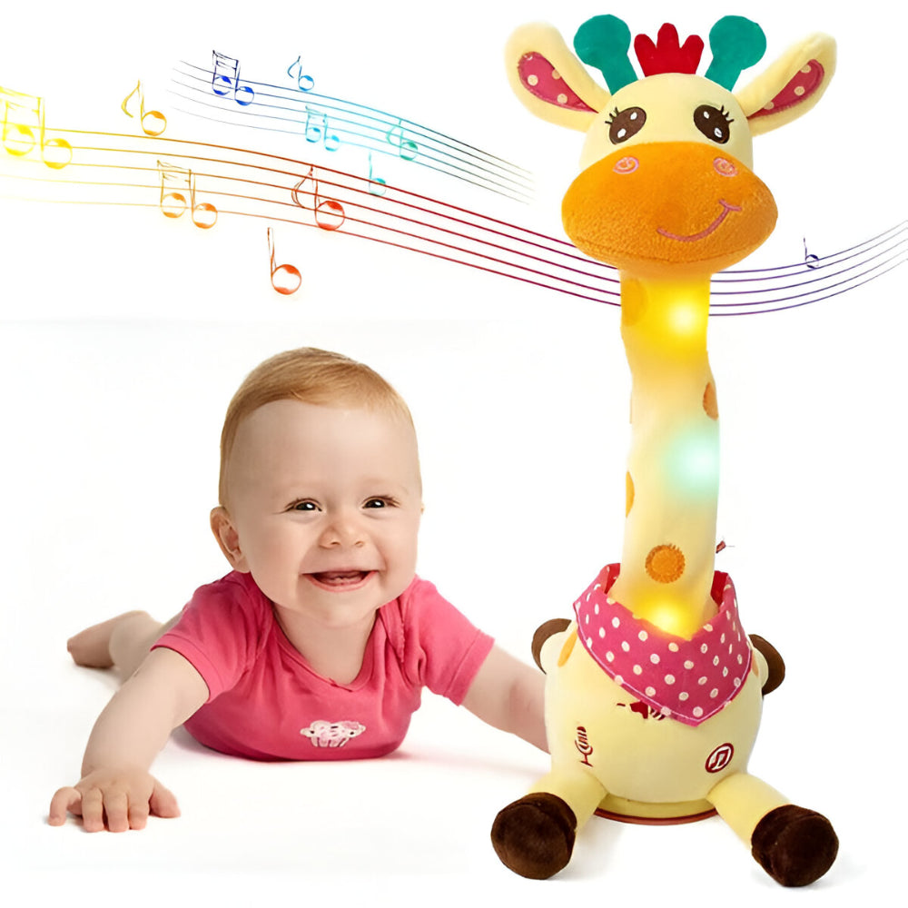 Interactive Singing Giraffe Plush Toy – 60 Nursery Rhymes