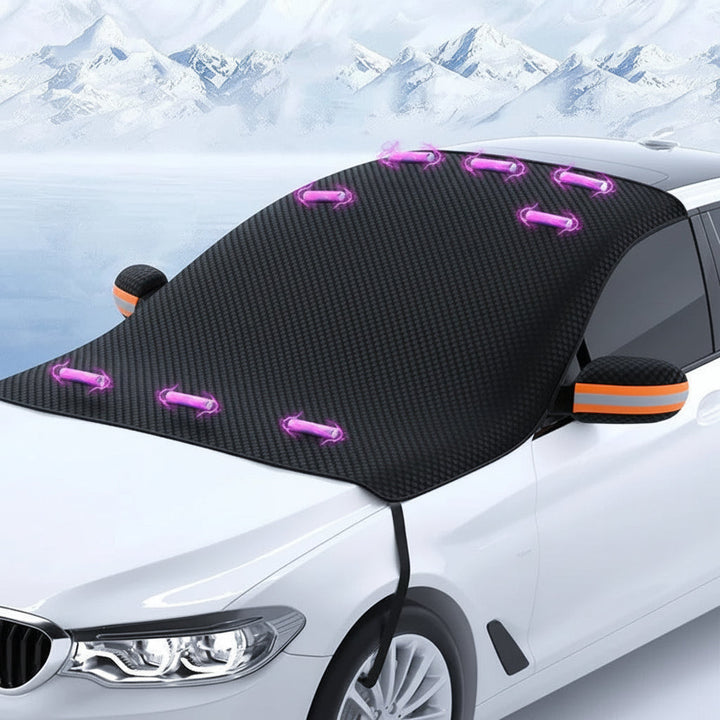 Car Windshield Snow Cover – Magnetic Oxford Fabric & All-Season Use