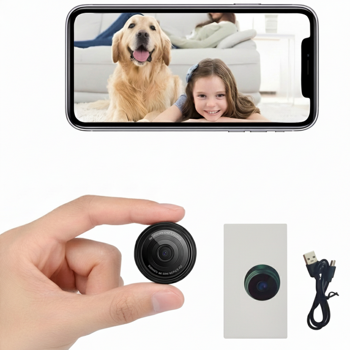 Mini WiFi Security Camera – Wireless HD with Night Vision