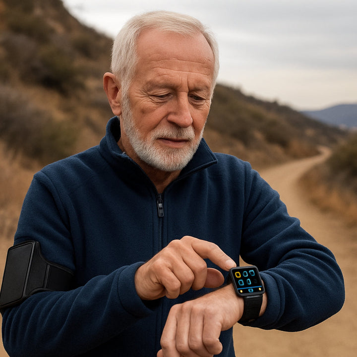 Health Monitoring Smartwatch – GPS SOS Alert 20-Day Battery