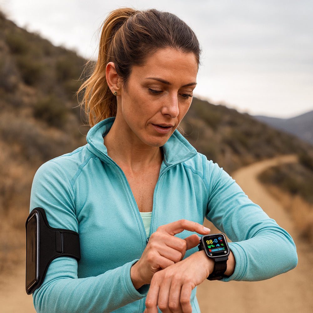Health Monitoring Smartwatch – GPS SOS Alert 20-Day Battery