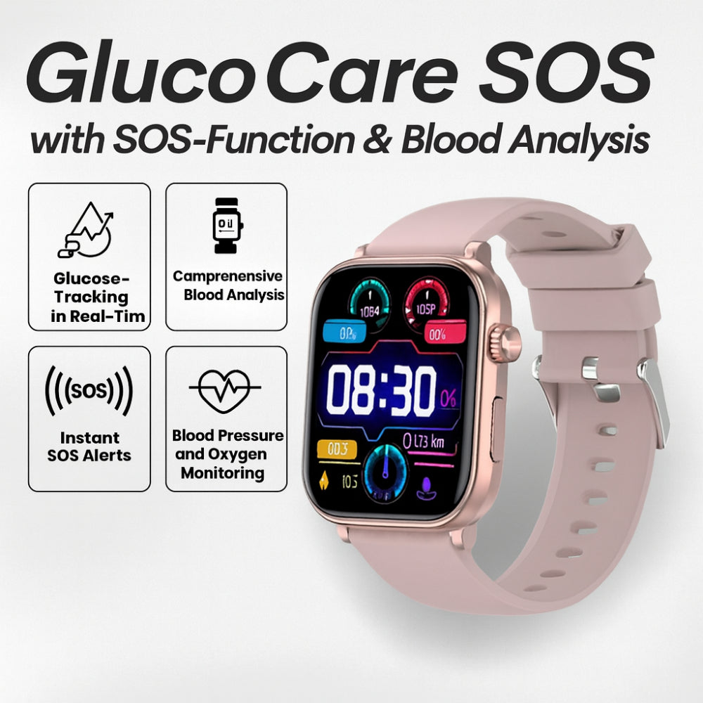 Health Monitoring Smartwatch – GPS SOS Alert 20-Day Battery
