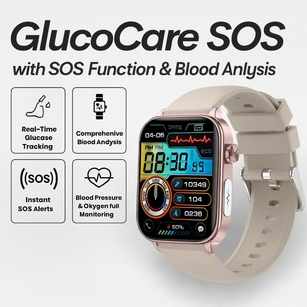Health Monitoring Smartwatch – GPS SOS Alert 20-Day Battery