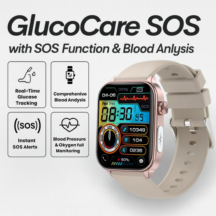 Health Monitoring Smartwatch – GPS SOS Alert 20-Day Battery