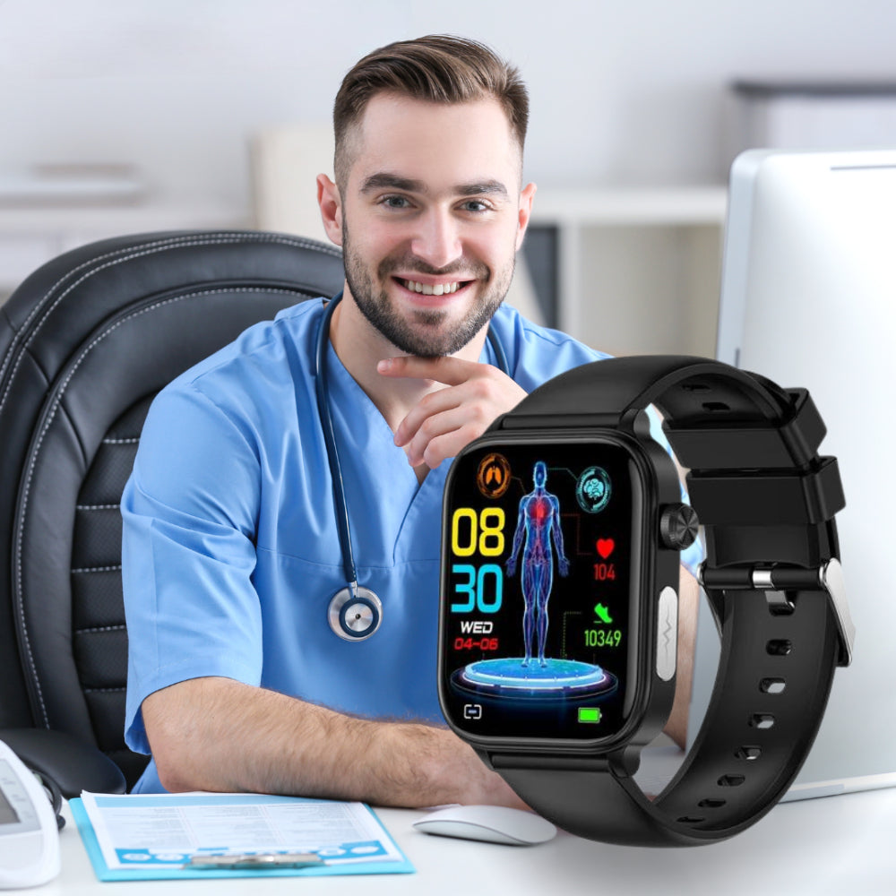 Health Monitoring Smartwatch – GPS SOS Alert 20-Day Battery