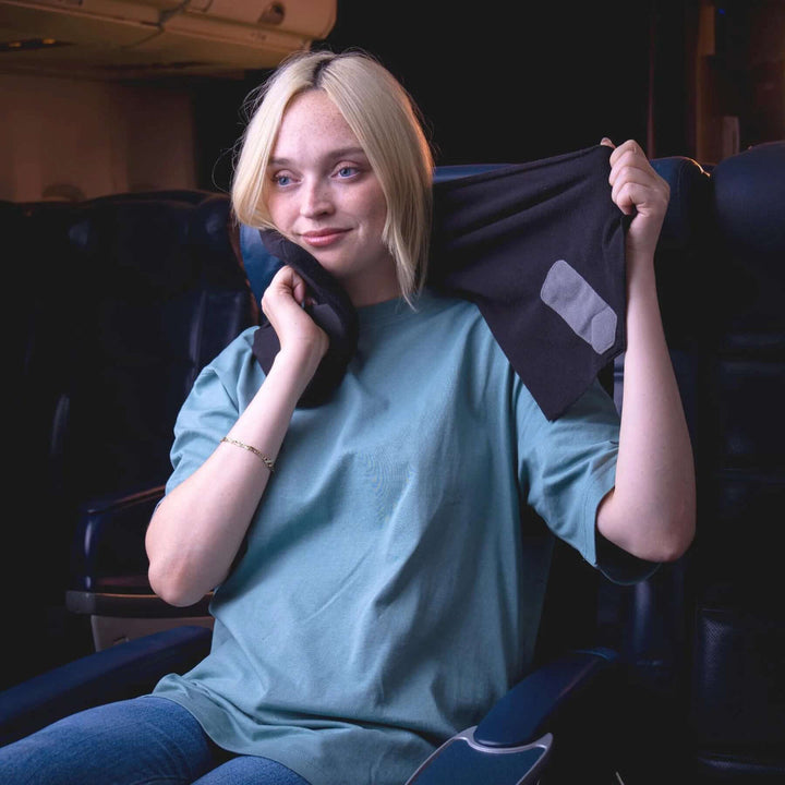 Wrap-Style Travel Neck Pillow – Compact Upright Support