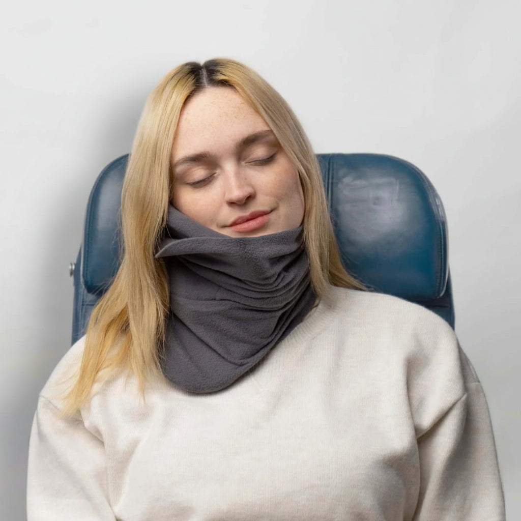 Wrap-Style Travel Neck Pillow – Compact Upright Support