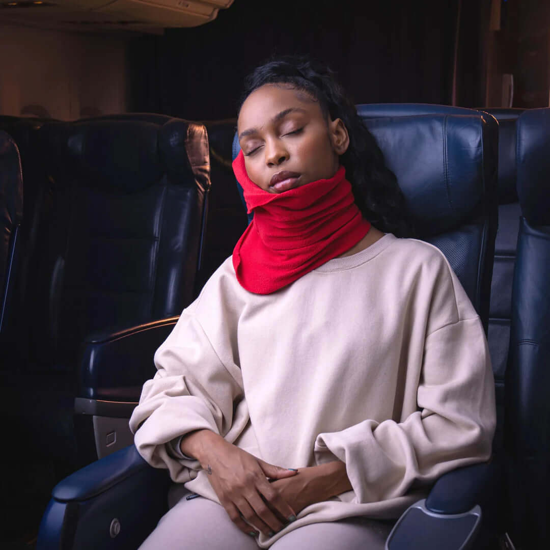 Wrap-Style Travel Neck Pillow – Compact Upright Support
