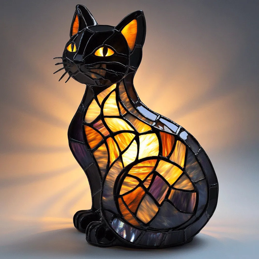 Cat Night Light Table Lamp – Soft Ambient Bedside Light