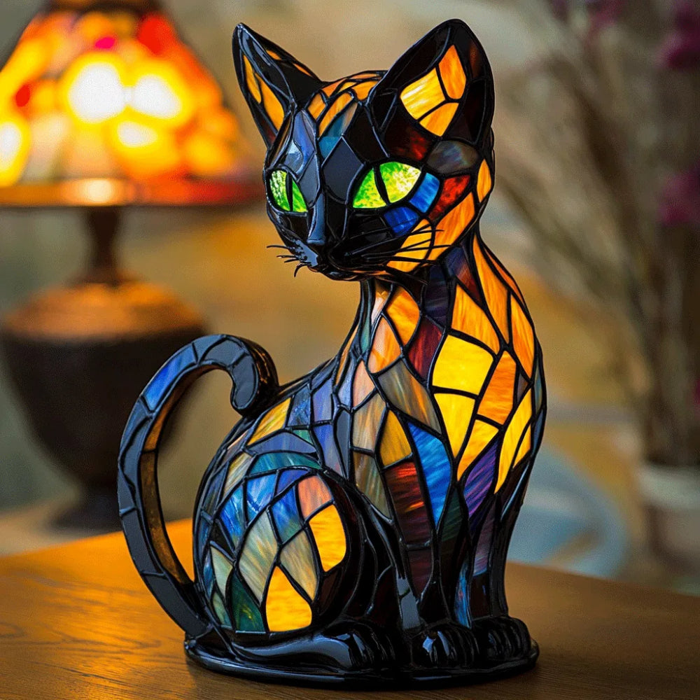 Cat Night Light Table Lamp – Soft Ambient Bedside Light