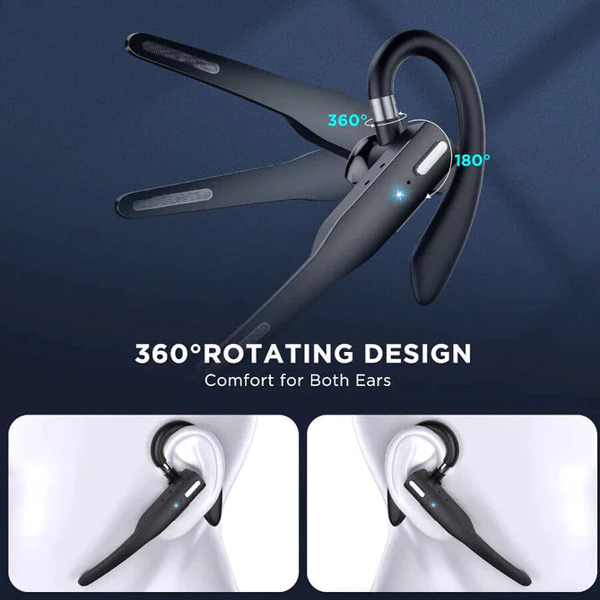 Trucker Dual Mic Wireless Bluetooth 5.1 Noise Cancelling Headset/Earbuds