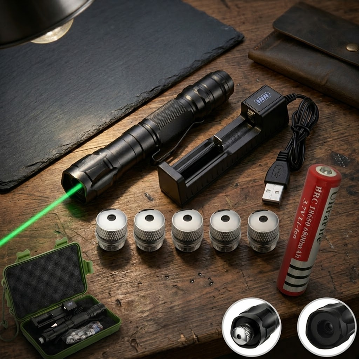 Laser Pointer Long Range Rechargeable Green Precision Tool