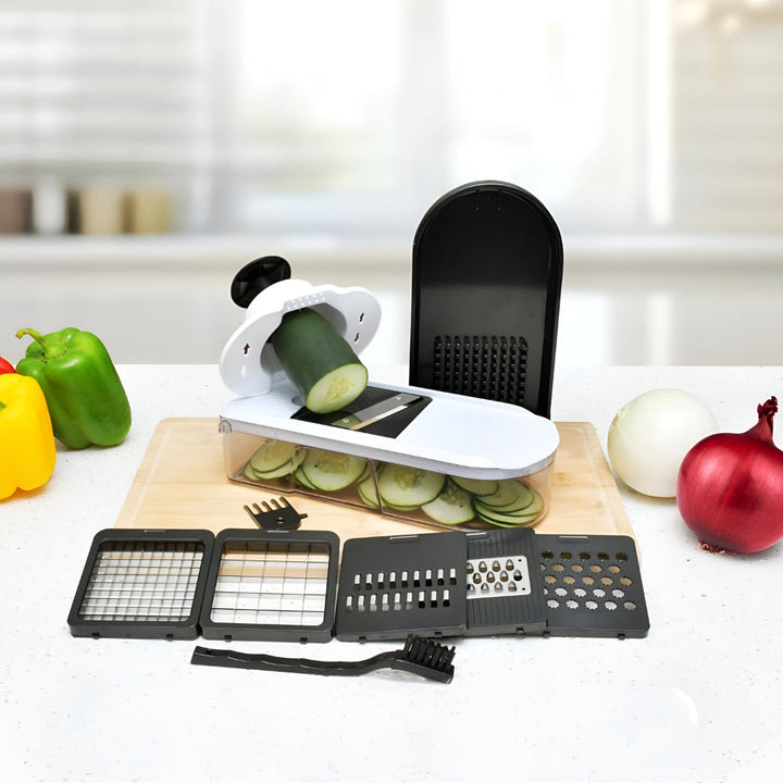 7-in-1 Vegetable Chopper – Manual Slicer & Dicer Set