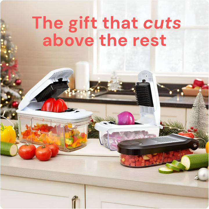 7-in-1 Vegetable Chopper – Manual Slicer & Dicer Set