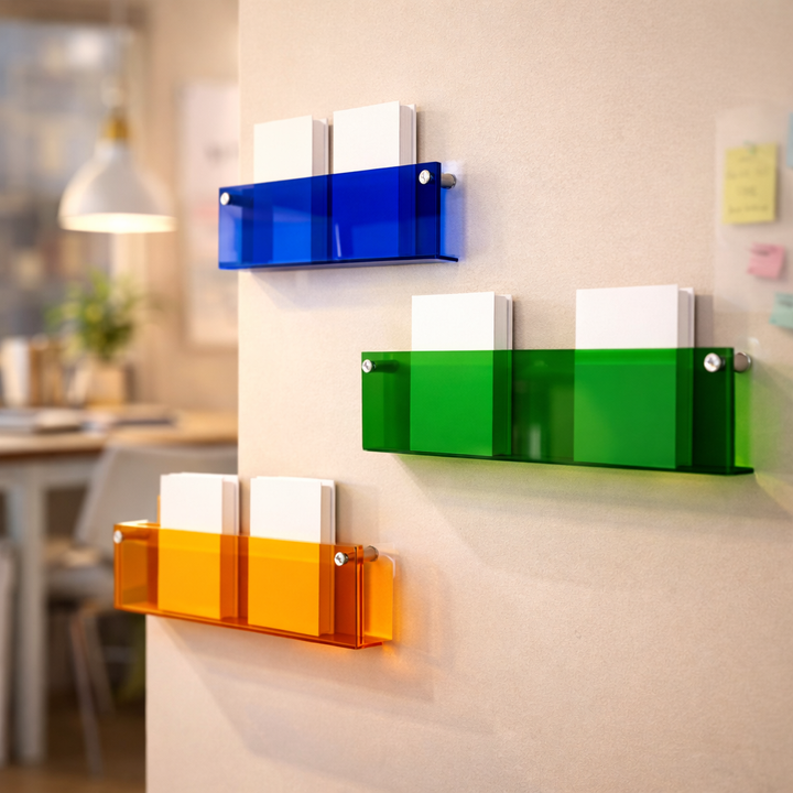 Acrylic Floating Wall Shelf – Magazine & Storage Organizer