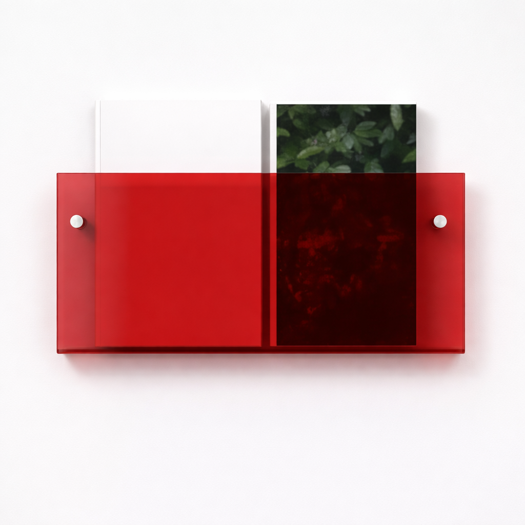 Acrylic Floating Wall Shelf – Magazine & Storage Organizer