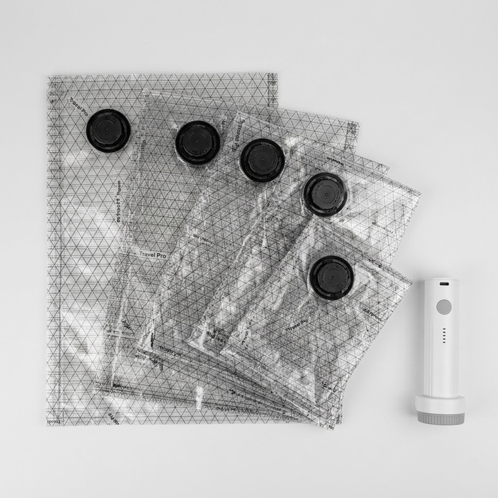 Vacuum Storage Bags Cordless Pump Travel Packing Set