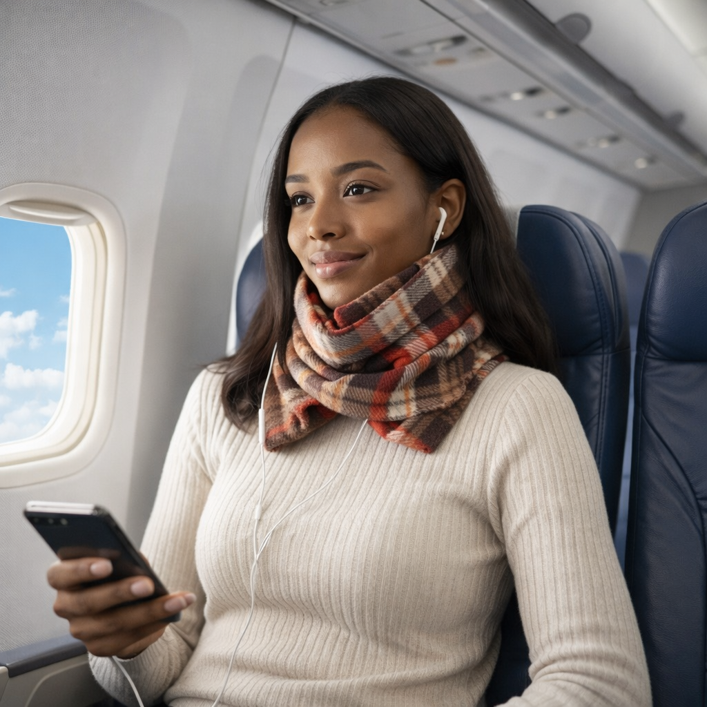Travel Pillow Wrap Neck Support Upright Rest