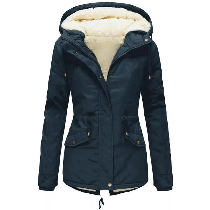 Women's Fleece Lined Hooded Parka Jacket