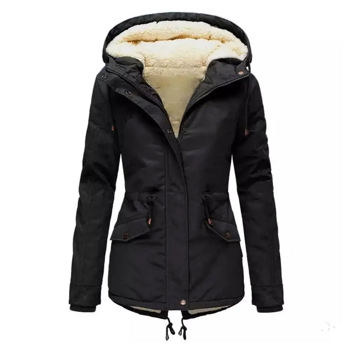 Women's Fleece Lined Hooded Parka Jacket