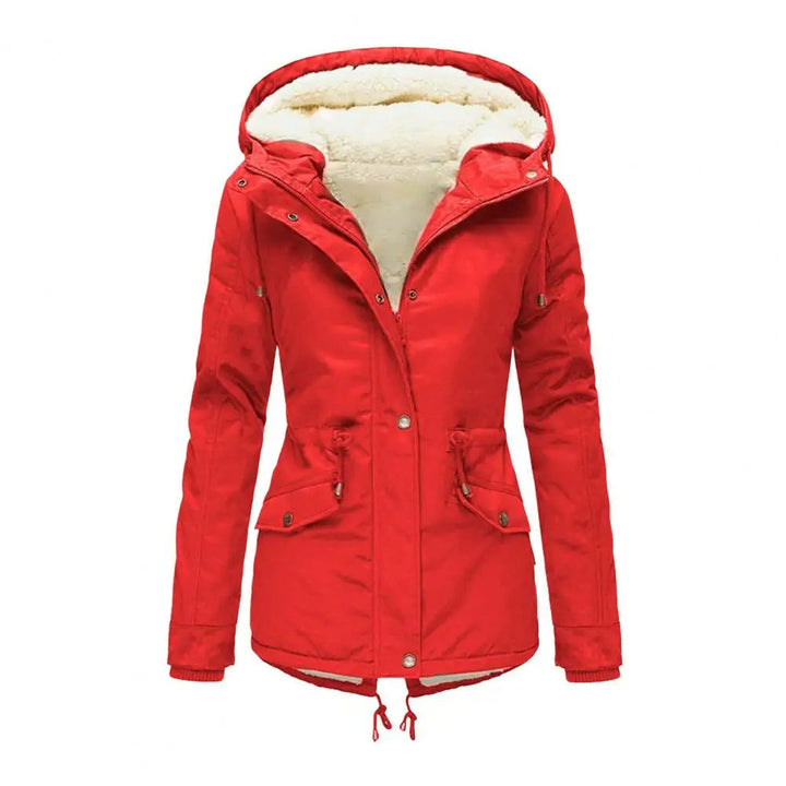 Women's Fleece Lined Hooded Parka Jacket