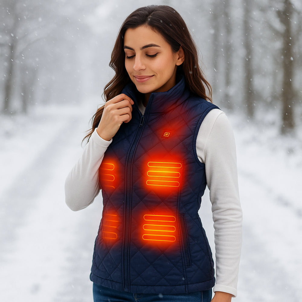 Women's Heated Vest – Electric Slim-Fit Warming Gilet