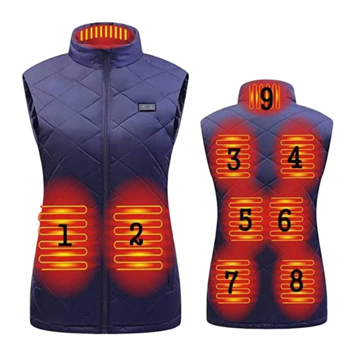 Women's Heated Vest – Electric Slim-Fit Warming Gilet