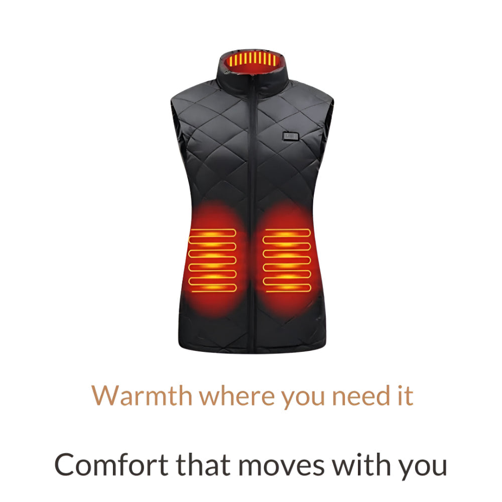 Women's Heated Vest – Electric Slim-Fit Warming Gilet