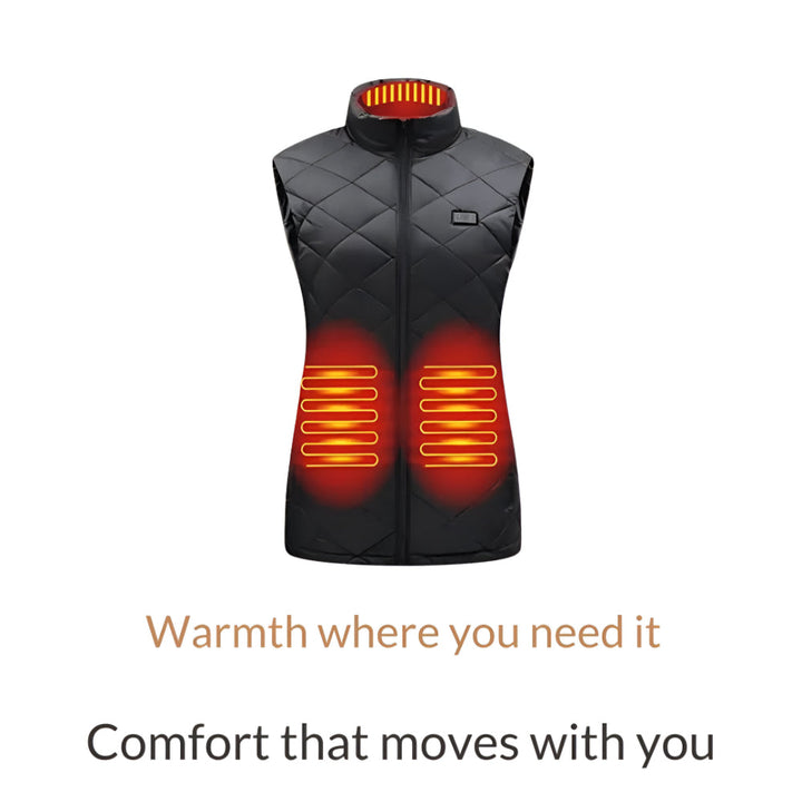 Women's Heated Vest – Electric Slim-Fit Warming Gilet