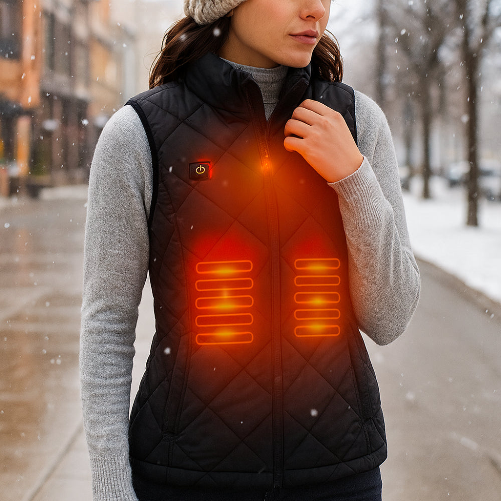 Women's Heated Vest – Electric Slim-Fit Warming Gilet