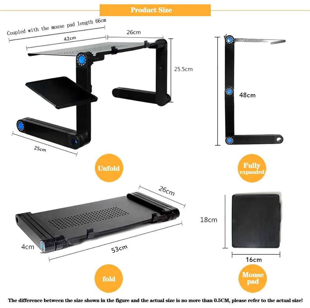 Ergonomic Laptop Stand – Adjustable Height Home Office & Portable