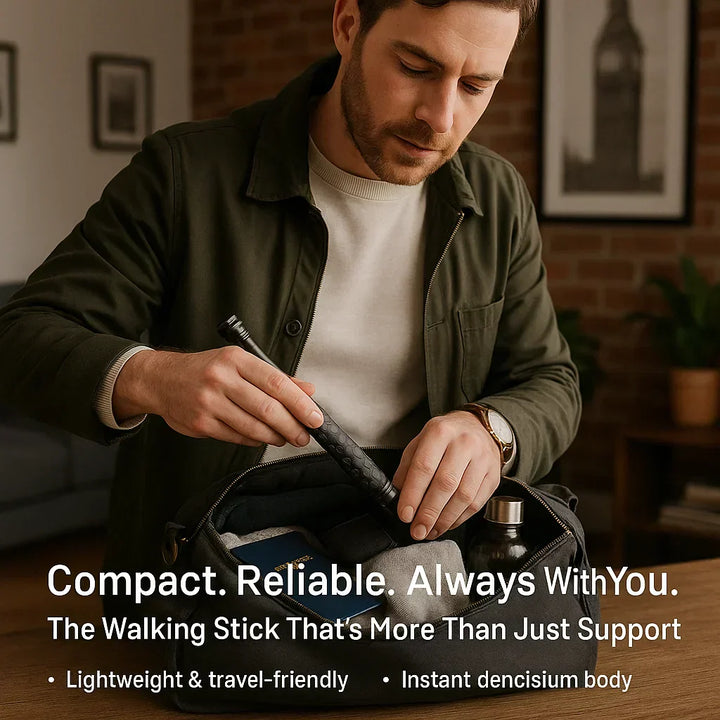 Self-Defense Walking Stick – One-Click Deploy Anti-Slip Grip