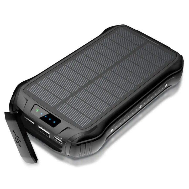 Portable Solar Power Bank – High Capacity Outdoors Emergency & USB Charging