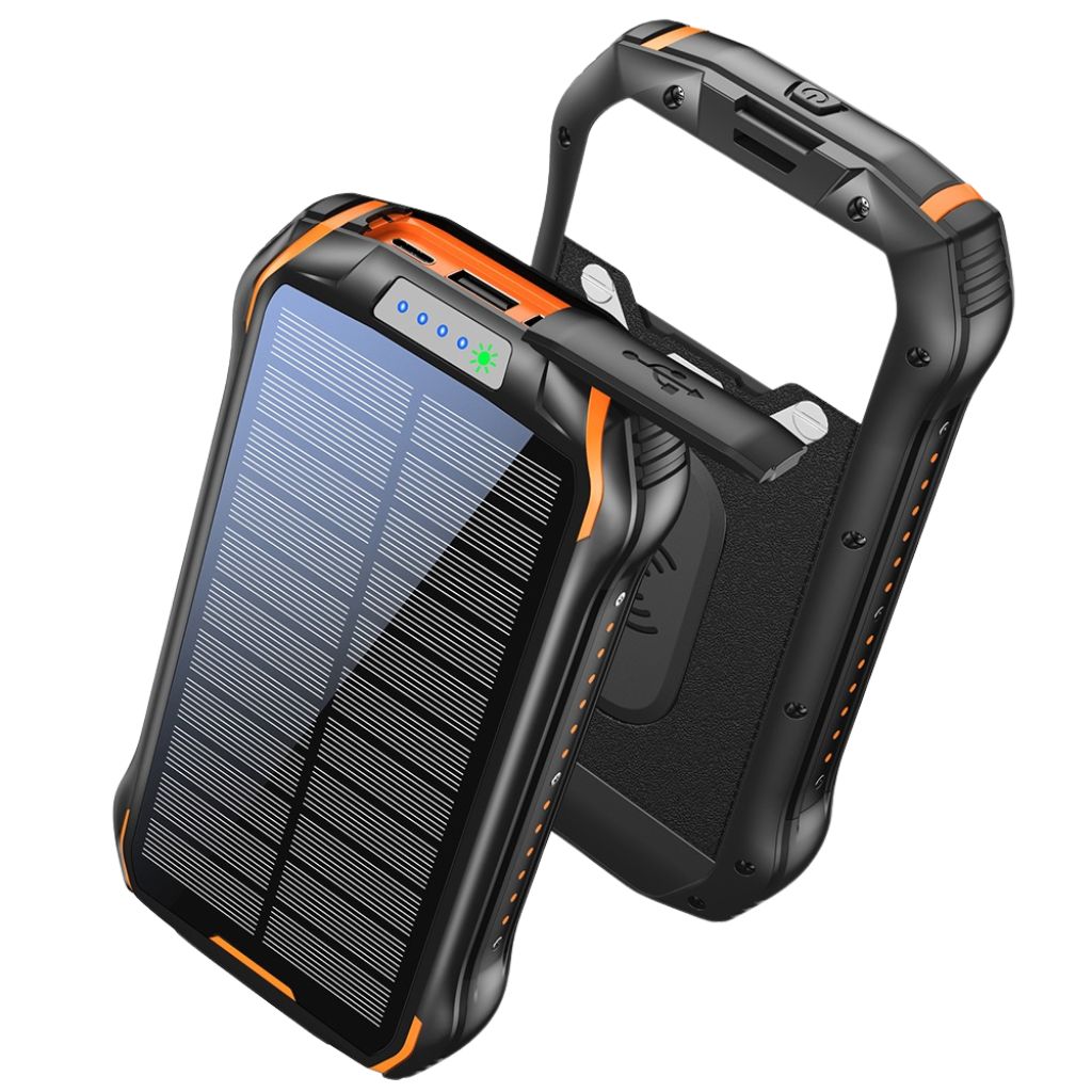 Portable Solar Power Bank – High Capacity Outdoors Emergency & USB Charging