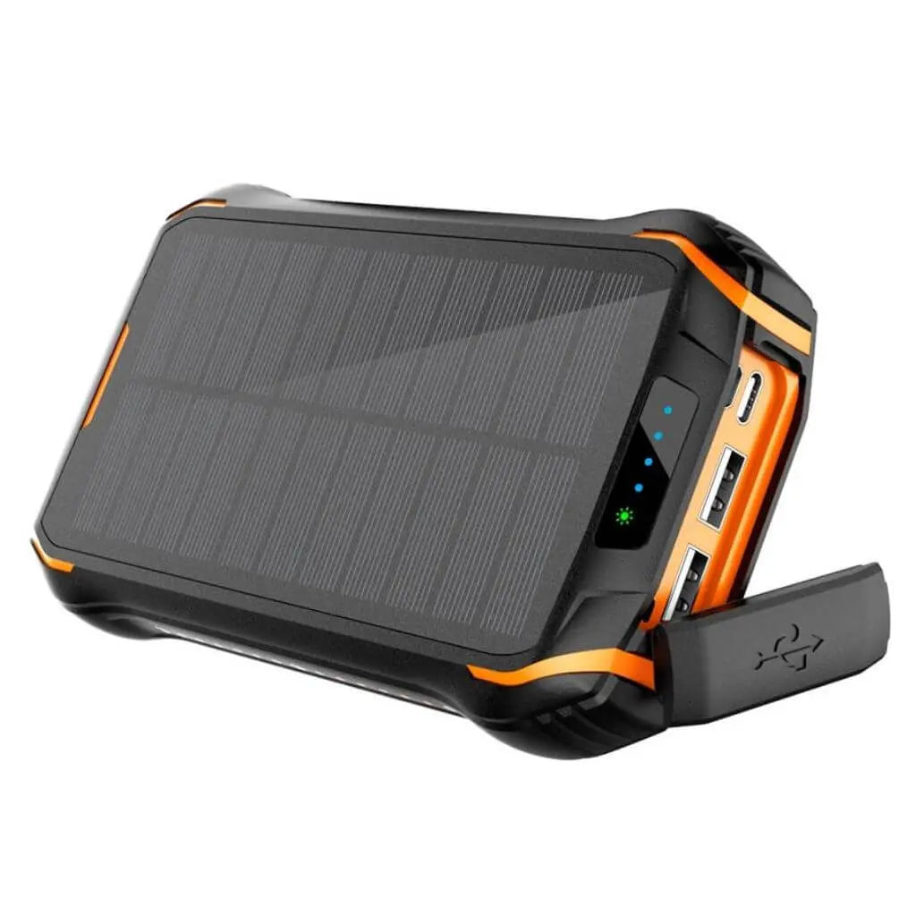 Portable Solar Power Bank – High Capacity Outdoors Emergency & USB Charging