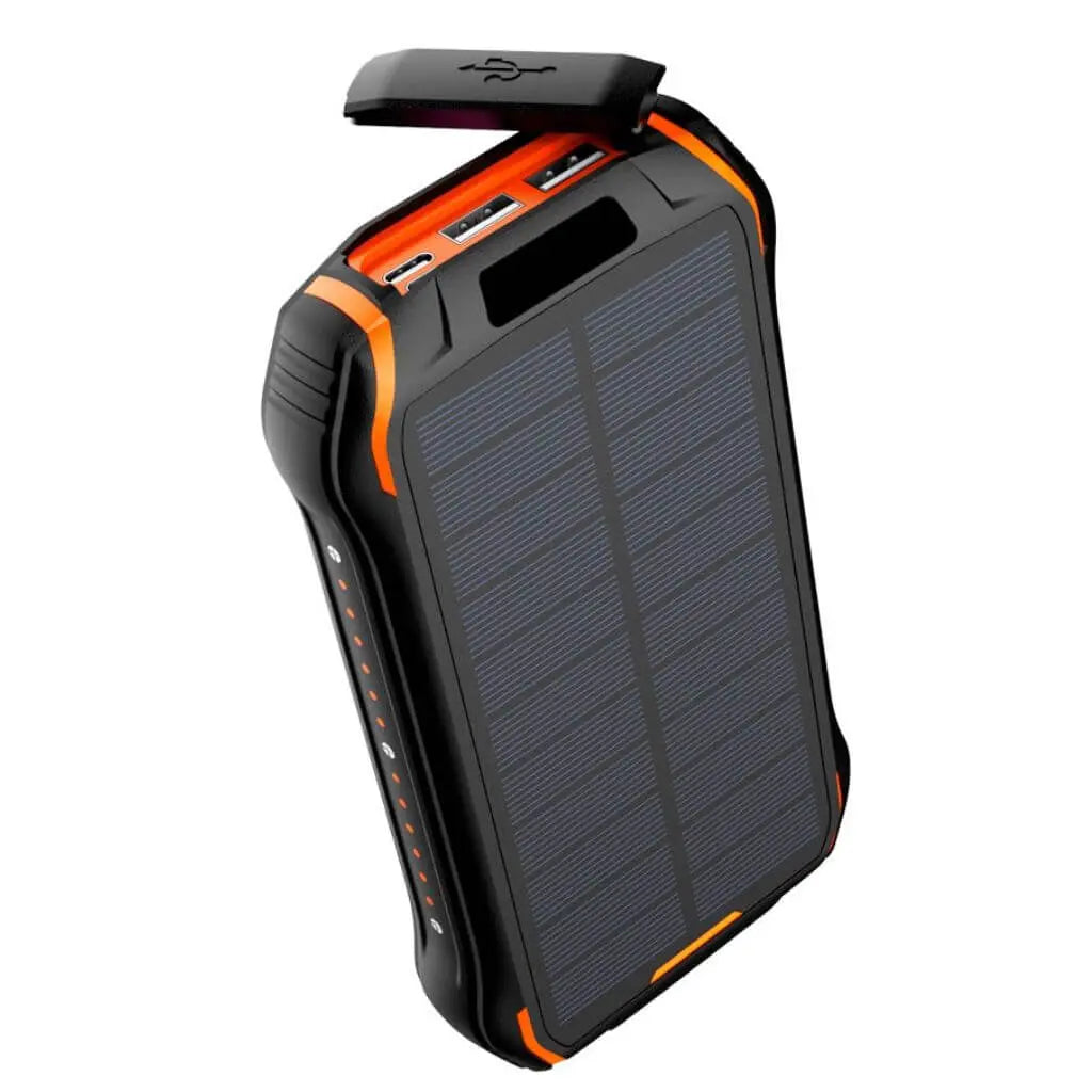 Portable Solar Power Bank – High Capacity Outdoors Emergency & USB Charging