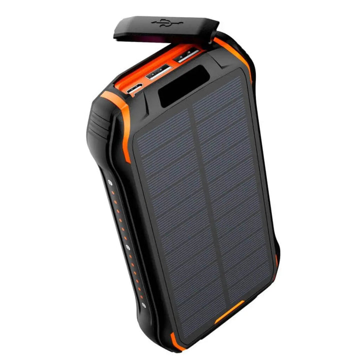 Portable Solar Power Bank – High Capacity Outdoors Emergency & USB Charging