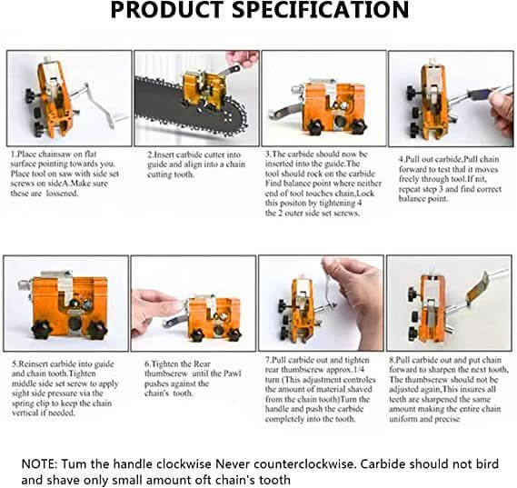 Chainsaw Chain Sharpener – Efficient Blade Maintenance Portable & Universal Fit