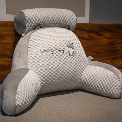 Back Support Pillow – Removable Washable Cover Lumbar & Memory Foam