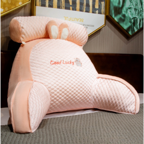 Back Support Pillow – Removable Washable Cover Lumbar & Memory Foam